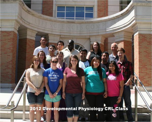 Fall 2012 Developmental Physiology Class Photo