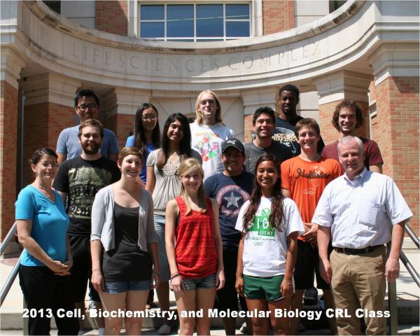 Fall 2013 Cell, Biochemistry, and Molecular Biology Class Photo