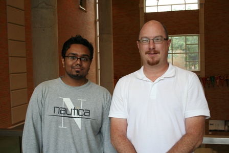 Harsh Desai with his research mentor, Dr. Michael Allen.