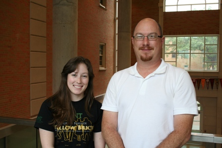 Alanna Staton with her research mentor, Dr. Michael Allen.