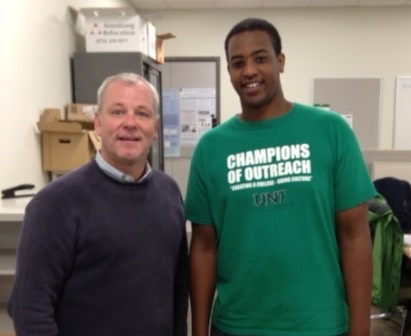 Kevin Mutore with his research mentor, Dr. Kent Chapman