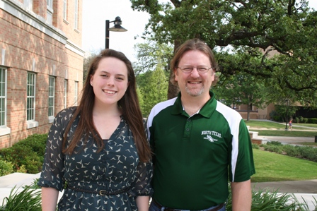 Amy Shade with her research mentor, Dr. Lee Hughes