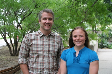 Jana Wold with her research mentor, Dr. Jeff Johnson.