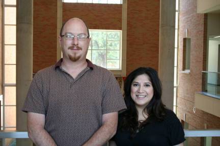 Melissa Torres with research mentor Dr. Michael Allen