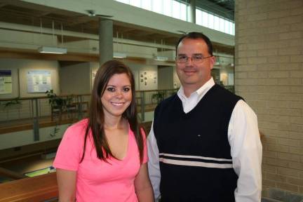 Shelby Needham with mentor Dr. Duane Huggett